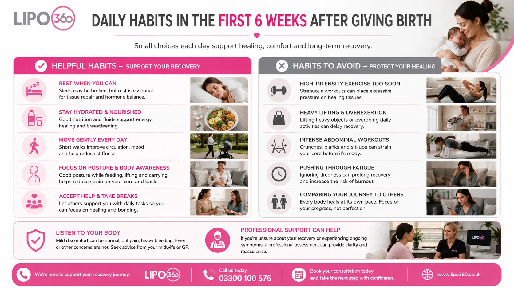 What to Do (and Avoid) in the First 6 Weeks After Giving Birth To Avoid Diastasis Recti 3 First 6 Weeks After Giving Birth To Avoid Diastasis Recti Tring : Daily Habits in the First 6 Weeks After Giving Birth